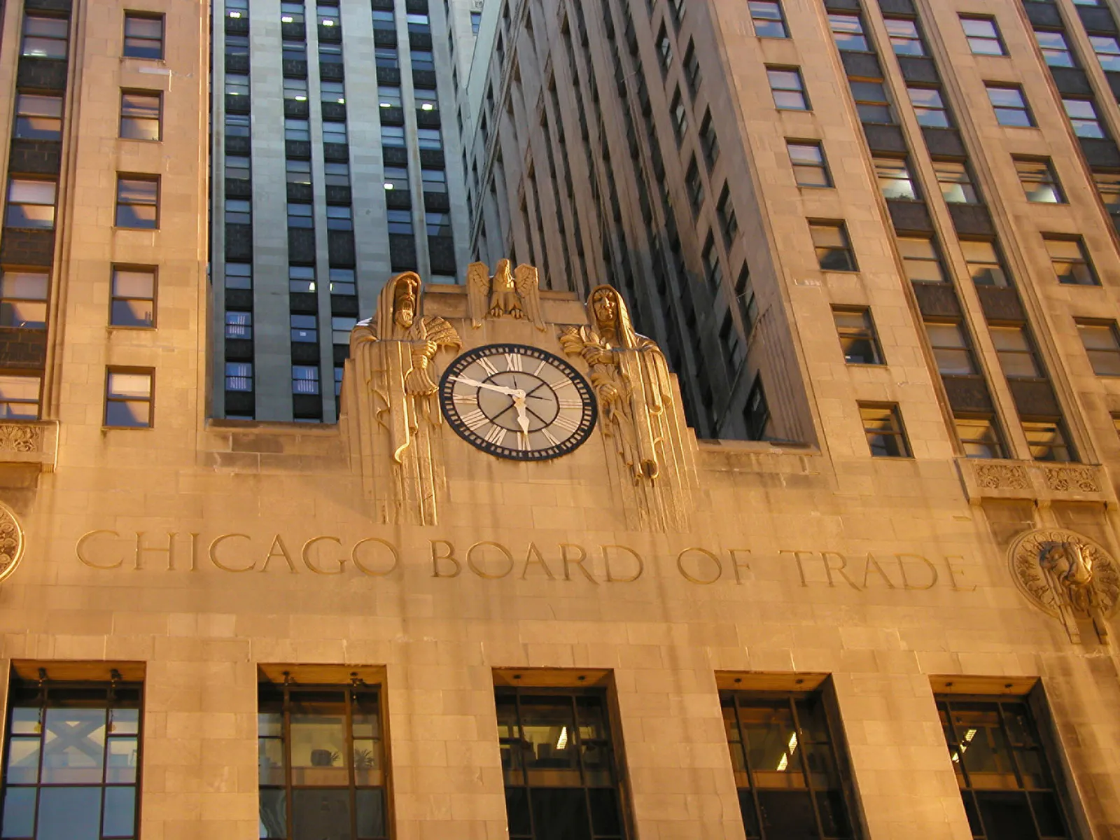 Sàn CBOT (The Chicago Board of Trade). nguồn: Internet