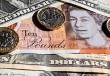 GBP/USD giảm xuống mức thấp nhất trong nhiều tuần