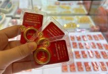 Giá vàng 12/5 lao dốc trong nước, thế giới tăng mạnh
