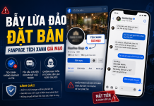 Bẫy Lừa Đảo Đặt Bàn Fanpage Tích Xanh Giả Mạo